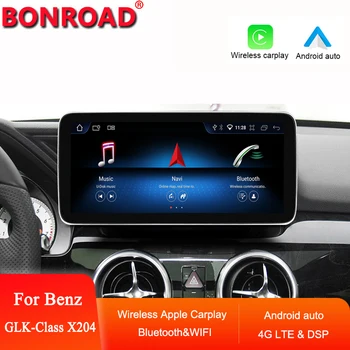 Автомобильный мультимедийный плеер Bonroad Android Стерео для Mercedes GLK X204 2008-2015 Apple Carplay Radio Сенсорный экран GPS Навигация