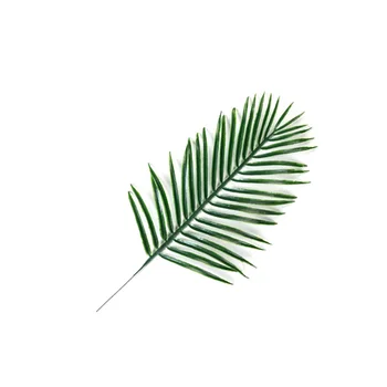 Искусственные Зеленые пальмовые листья, имитирующие Сосновый лист для гавайской домашней вечеринки, Садовые свадебные украшения 3