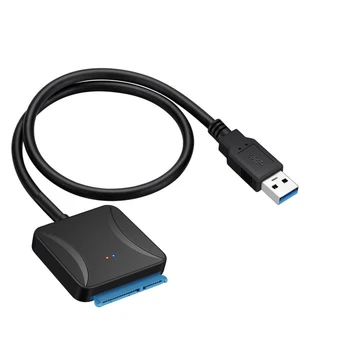 Кабель-адаптер USB 3.0-SATA Кабель для передачи данных Интерфейс SATA Внешний 2,5/3,5-дюймовый SSD-накопитель для чтения карт жесткого диска