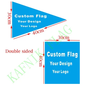 КАФНИК, напечатанный на заказ атласный двусторонний флаг и баннер 30*40 см Вашего дизайна вашего размера для украшения рекламы, бесплатная доставка