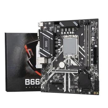Материнская плата B660 D4 M-ATX с Core i5 12490F LGA 1700 Поддерживает DDR4 2400 2666 2933 3200 МГц 64G M2 NVME SATA3.0