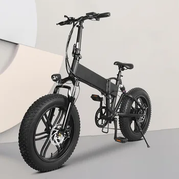 Скоростной Складной электровелосипед Балансировочный Электровелосипед С расширенными шинами Алюминиевая Рама для взрослых Двухрядные Горские Инструменты для верховой езды
